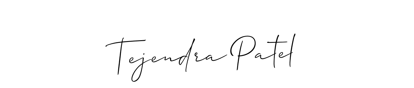 How to Draw Tejendra Patel signature style? Allison_Script is a latest design signature styles for name Tejendra Patel. Tejendra Patel signature style 2 images and pictures png