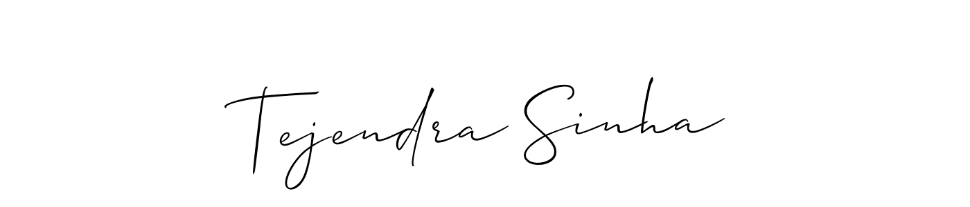 This is the best signature style for the Tejendra Sinha name. Also you like these signature font (Allison_Script). Mix name signature. Tejendra Sinha signature style 2 images and pictures png