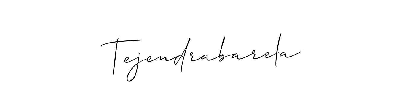 Similarly Allison_Script is the best handwritten signature design. Signature creator online .You can use it as an online autograph creator for name Tejendrabarela. Tejendrabarela signature style 2 images and pictures png