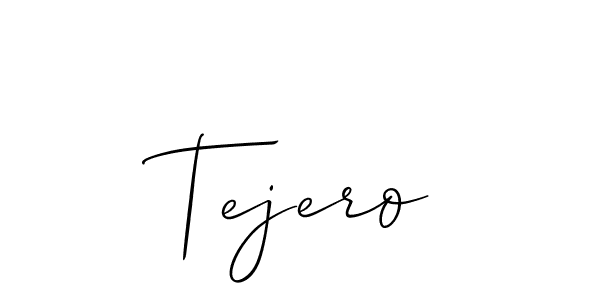 Also You can easily find your signature by using the search form. We will create Tejero name handwritten signature images for you free of cost using Allison_Script sign style. Tejero signature style 2 images and pictures png