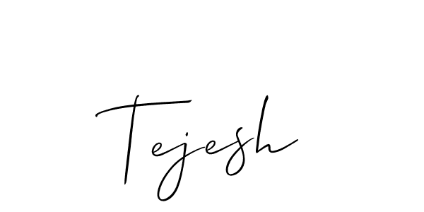 Similarly Allison_Script is the best handwritten signature design. Signature creator online .You can use it as an online autograph creator for name Tejesh. Tejesh signature style 2 images and pictures png