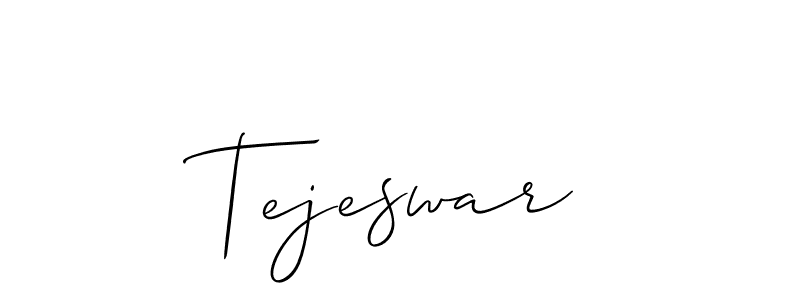 Design your own signature with our free online signature maker. With this signature software, you can create a handwritten (Allison_Script) signature for name Tejeswar. Tejeswar signature style 2 images and pictures png