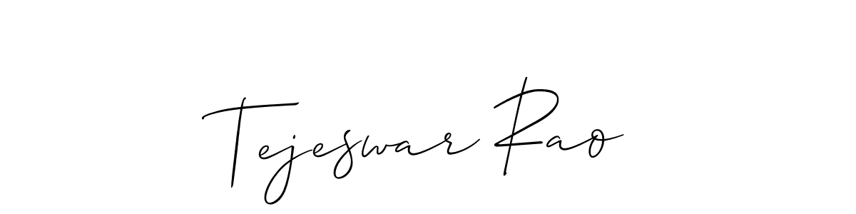 Design your own signature with our free online signature maker. With this signature software, you can create a handwritten (Allison_Script) signature for name Tejeswar Rao. Tejeswar Rao signature style 2 images and pictures png