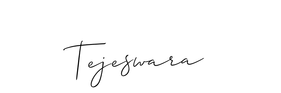 if you are searching for the best signature style for your name Tejeswara. so please give up your signature search. here we have designed multiple signature styles  using Allison_Script. Tejeswara signature style 2 images and pictures png