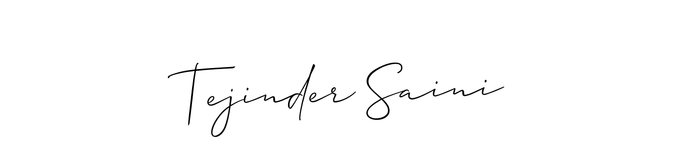 This is the best signature style for the Tejinder Saini name. Also you like these signature font (Allison_Script). Mix name signature. Tejinder Saini signature style 2 images and pictures png