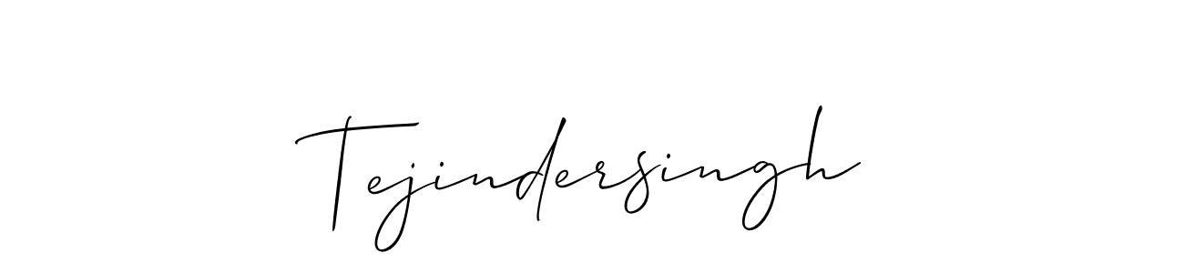 Make a short Tejindersingh signature style. Manage your documents anywhere anytime using Allison_Script. Create and add eSignatures, submit forms, share and send files easily. Tejindersingh signature style 2 images and pictures png