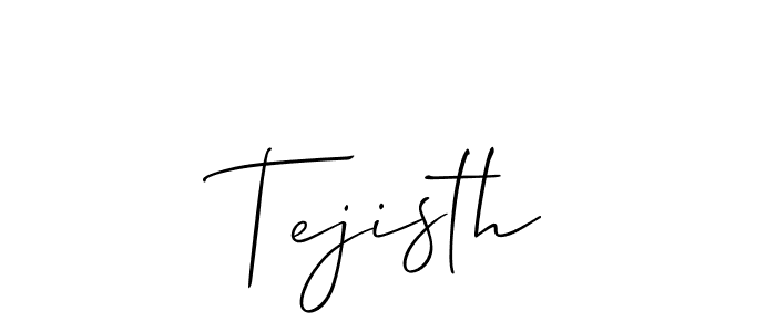 How to Draw Tejisth signature style? Allison_Script is a latest design signature styles for name Tejisth. Tejisth signature style 2 images and pictures png