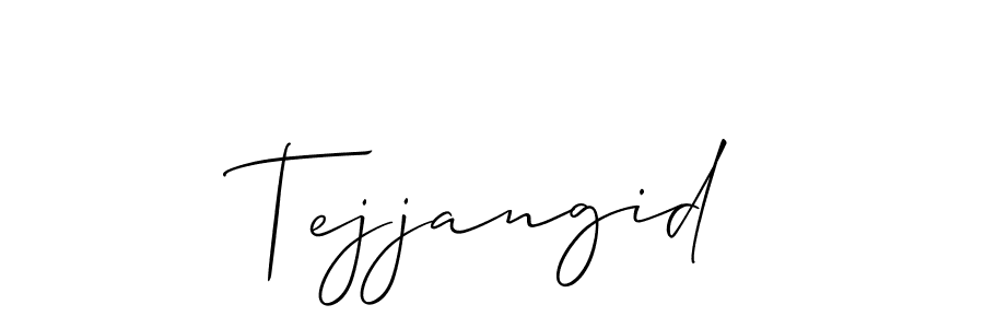 Once you've used our free online signature maker to create your best signature Allison_Script style, it's time to enjoy all of the benefits that Tejjangid name signing documents. Tejjangid signature style 2 images and pictures png