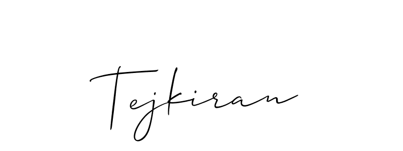 Tejkiran stylish signature style. Best Handwritten Sign (Allison_Script) for my name. Handwritten Signature Collection Ideas for my name Tejkiran. Tejkiran signature style 2 images and pictures png