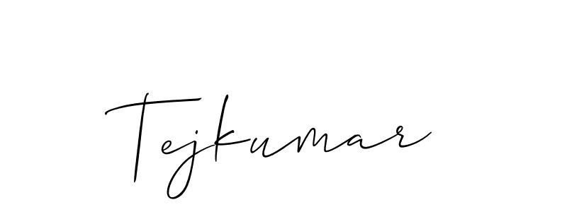 It looks lik you need a new signature style for name Tejkumar. Design unique handwritten (Allison_Script) signature with our free signature maker in just a few clicks. Tejkumar signature style 2 images and pictures png