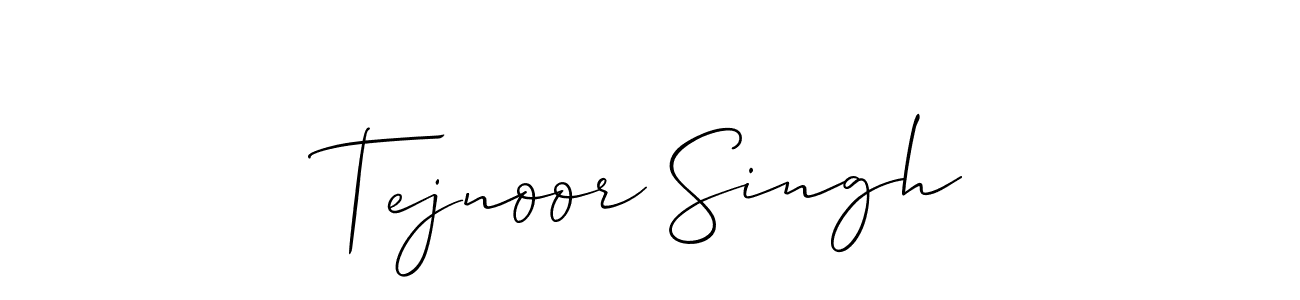 Best and Professional Signature Style for Tejnoor Singh. Allison_Script Best Signature Style Collection. Tejnoor Singh signature style 2 images and pictures png