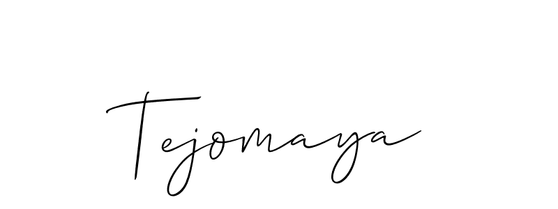 You should practise on your own different ways (Allison_Script) to write your name (Tejomaya) in signature. don't let someone else do it for you. Tejomaya signature style 2 images and pictures png