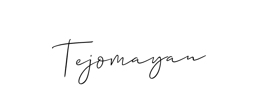 You should practise on your own different ways (Allison_Script) to write your name (Tejomayan) in signature. don't let someone else do it for you. Tejomayan signature style 2 images and pictures png