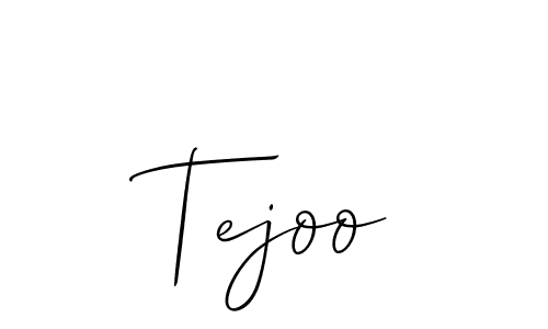 Design your own signature with our free online signature maker. With this signature software, you can create a handwritten (Allison_Script) signature for name Tejoo. Tejoo signature style 2 images and pictures png
