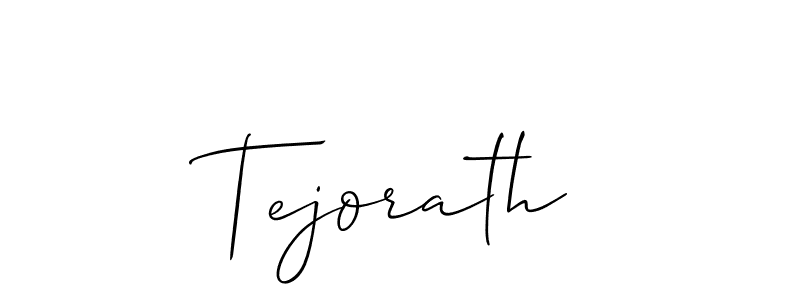 How to make Tejorath signature? Allison_Script is a professional autograph style. Create handwritten signature for Tejorath name. Tejorath signature style 2 images and pictures png