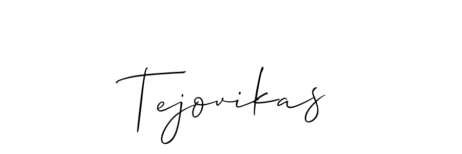 Once you've used our free online signature maker to create your best signature Allison_Script style, it's time to enjoy all of the benefits that Tejovikas name signing documents. Tejovikas signature style 2 images and pictures png