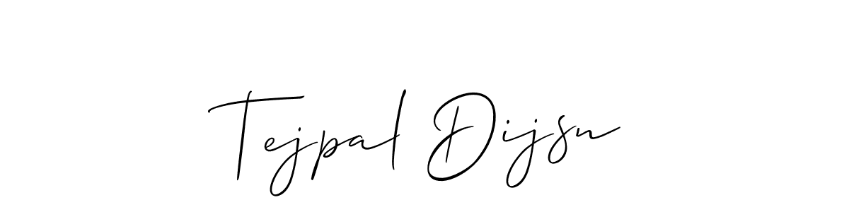Use a signature maker to create a handwritten signature online. With this signature software, you can design (Allison_Script) your own signature for name Tejpal Dijsn. Tejpal Dijsn signature style 2 images and pictures png