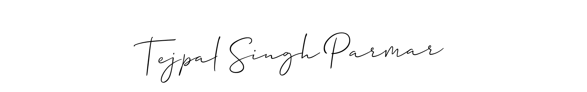 It looks lik you need a new signature style for name Tejpal Singh Parmar. Design unique handwritten (Allison_Script) signature with our free signature maker in just a few clicks. Tejpal Singh Parmar signature style 2 images and pictures png