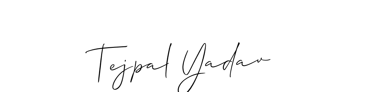 Design your own signature with our free online signature maker. With this signature software, you can create a handwritten (Allison_Script) signature for name Tejpal Yadav. Tejpal Yadav signature style 2 images and pictures png