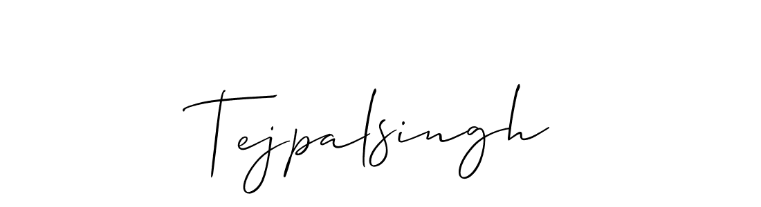 Make a beautiful signature design for name Tejpalsingh. With this signature (Allison_Script) style, you can create a handwritten signature for free. Tejpalsingh signature style 2 images and pictures png