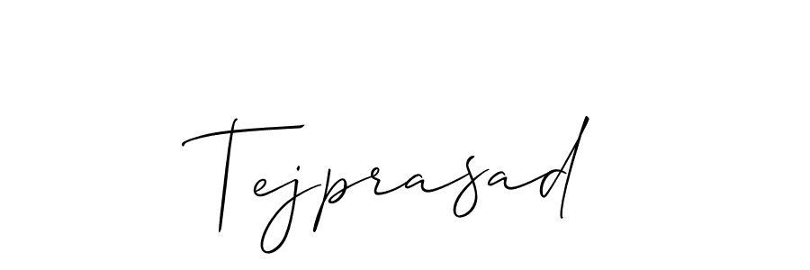 How to Draw Tejprasad signature style? Allison_Script is a latest design signature styles for name Tejprasad. Tejprasad signature style 2 images and pictures png