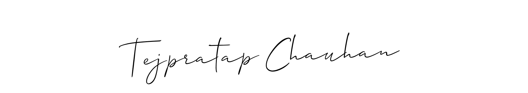How to make Tejpratap Chauhan signature? Allison_Script is a professional autograph style. Create handwritten signature for Tejpratap Chauhan name. Tejpratap Chauhan signature style 2 images and pictures png