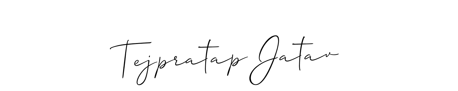 Make a beautiful signature design for name Tejpratap Jatav. With this signature (Allison_Script) style, you can create a handwritten signature for free. Tejpratap Jatav signature style 2 images and pictures png
