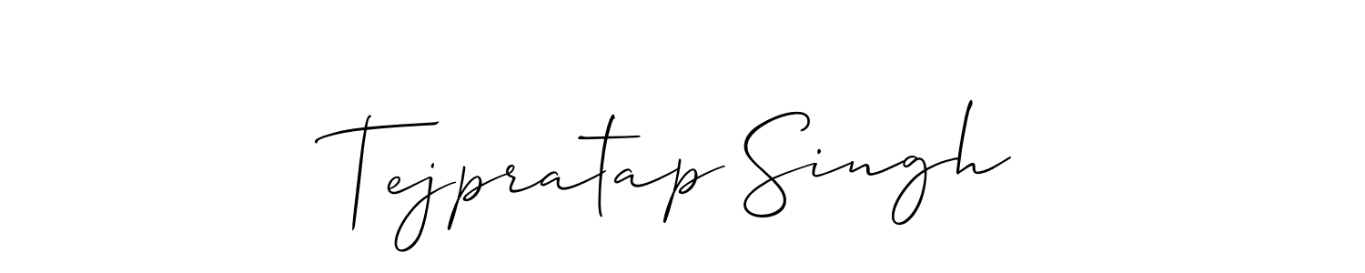 How to Draw Tejpratap Singh signature style? Allison_Script is a latest design signature styles for name Tejpratap Singh. Tejpratap Singh signature style 2 images and pictures png