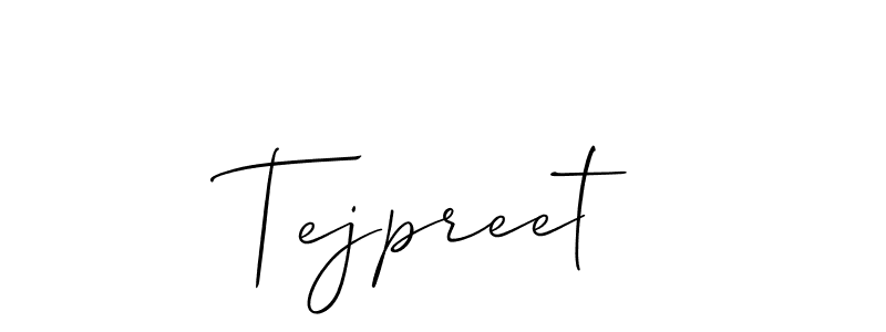 It looks lik you need a new signature style for name Tejpreet. Design unique handwritten (Allison_Script) signature with our free signature maker in just a few clicks. Tejpreet signature style 2 images and pictures png