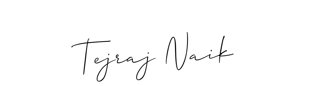 How to Draw Tejraj Naik signature style? Allison_Script is a latest design signature styles for name Tejraj Naik. Tejraj Naik signature style 2 images and pictures png