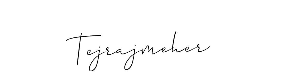 Use a signature maker to create a handwritten signature online. With this signature software, you can design (Allison_Script) your own signature for name Tejrajmeher. Tejrajmeher signature style 2 images and pictures png