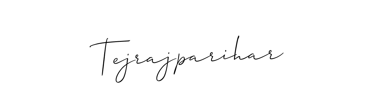 Make a short Tejrajparihar signature style. Manage your documents anywhere anytime using Allison_Script. Create and add eSignatures, submit forms, share and send files easily. Tejrajparihar signature style 2 images and pictures png