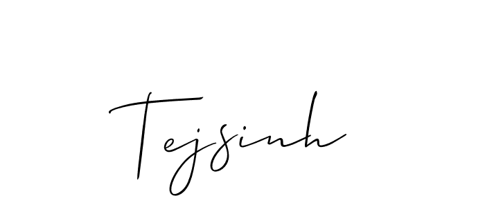 Also we have Tejsinh name is the best signature style. Create professional handwritten signature collection using Allison_Script autograph style. Tejsinh signature style 2 images and pictures png