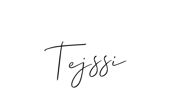How to make Tejssi signature? Allison_Script is a professional autograph style. Create handwritten signature for Tejssi name. Tejssi signature style 2 images and pictures png