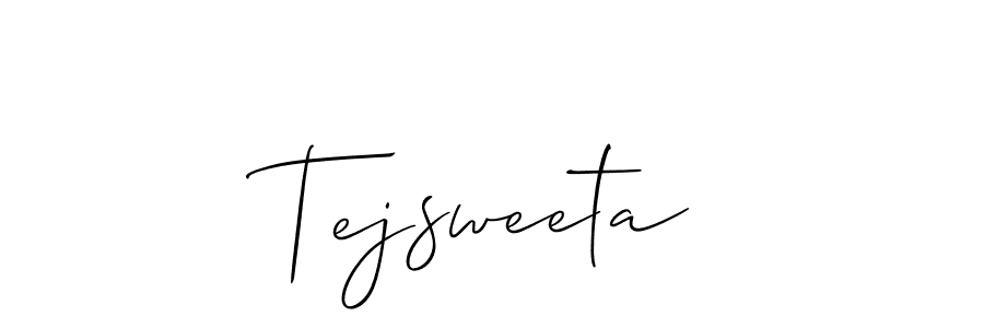 Similarly Allison_Script is the best handwritten signature design. Signature creator online .You can use it as an online autograph creator for name Tejsweeta. Tejsweeta signature style 2 images and pictures png