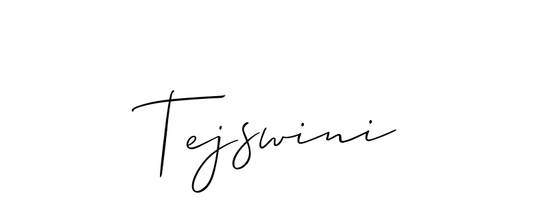 Use a signature maker to create a handwritten signature online. With this signature software, you can design (Allison_Script) your own signature for name Tejswini. Tejswini signature style 2 images and pictures png