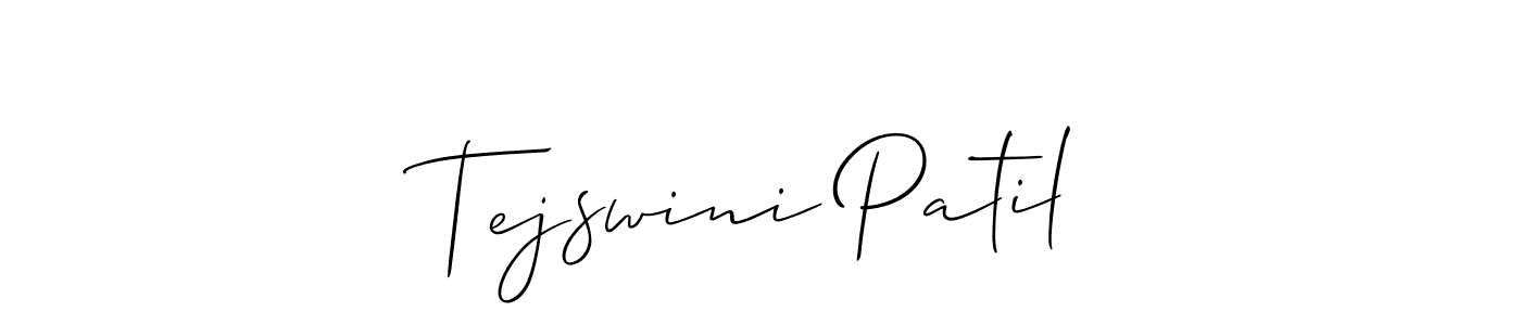 Use a signature maker to create a handwritten signature online. With this signature software, you can design (Allison_Script) your own signature for name Tejswini Patil. Tejswini Patil signature style 2 images and pictures png