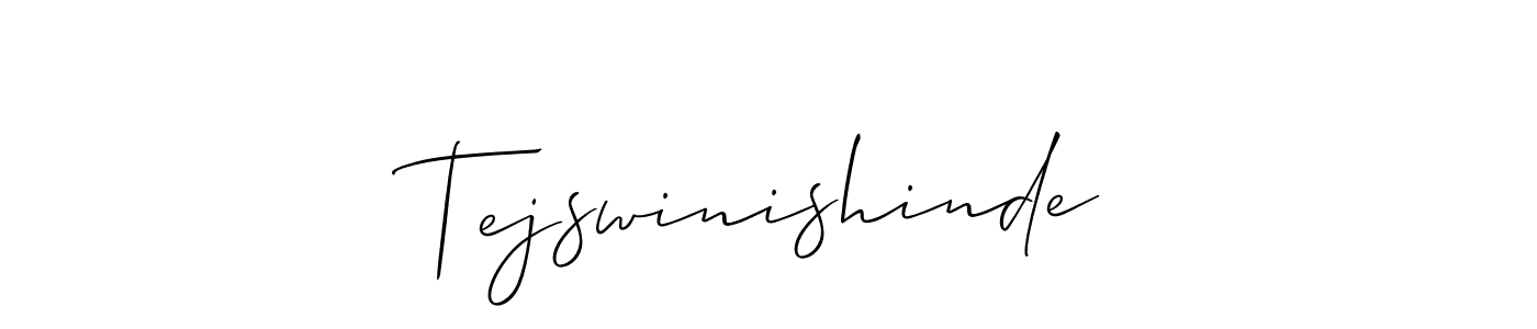 Tejswinishinde stylish signature style. Best Handwritten Sign (Allison_Script) for my name. Handwritten Signature Collection Ideas for my name Tejswinishinde. Tejswinishinde signature style 2 images and pictures png