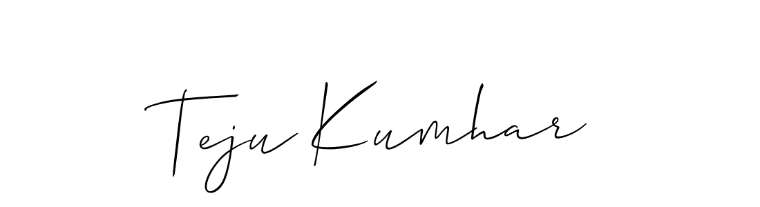 Make a beautiful signature design for name Teju Kumhar. Use this online signature maker to create a handwritten signature for free. Teju Kumhar signature style 2 images and pictures png