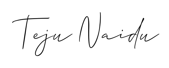 Explore multiple handwriting variations for Teju Naidu including this stunning Allison_Script design. Free to use across all platforms. Teju Naidu signature style 2 images and pictures png