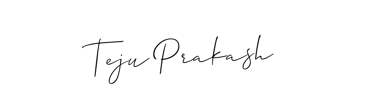 Once you've used our free online signature maker to create your best signature Allison_Script style, it's time to enjoy all of the benefits that Teju Prakash name signing documents. Teju Prakash signature style 2 images and pictures png