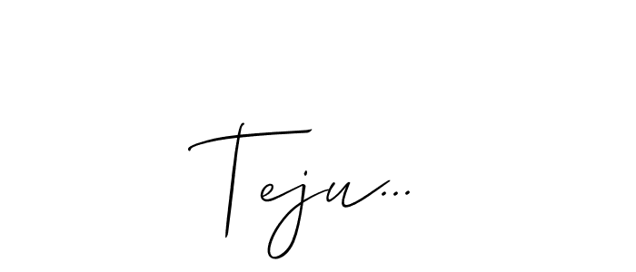 See photos of Teju... official signature by Spectra . Check more albums & portfolios. Read reviews & check more about Allison_Script font. Teju... signature style 2 images and pictures png