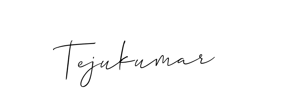 You should practise on your own different ways (Allison_Script) to write your name (Tejukumar) in signature. don't let someone else do it for you. Tejukumar signature style 2 images and pictures png