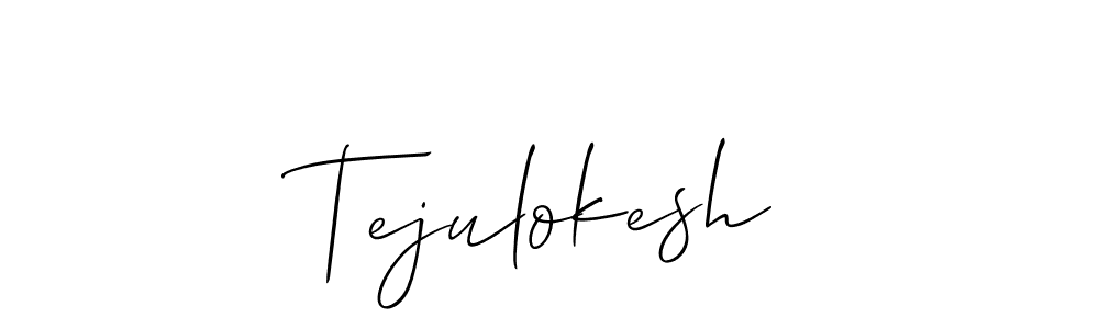 Design your own signature with our free online signature maker. With this signature software, you can create a handwritten (Allison_Script) signature for name Tejulokesh. Tejulokesh signature style 2 images and pictures png