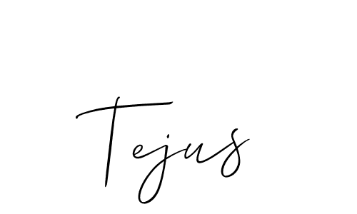 Also we have Tejus name is the best signature style. Create professional handwritten signature collection using Allison_Script autograph style. Tejus signature style 2 images and pictures png
