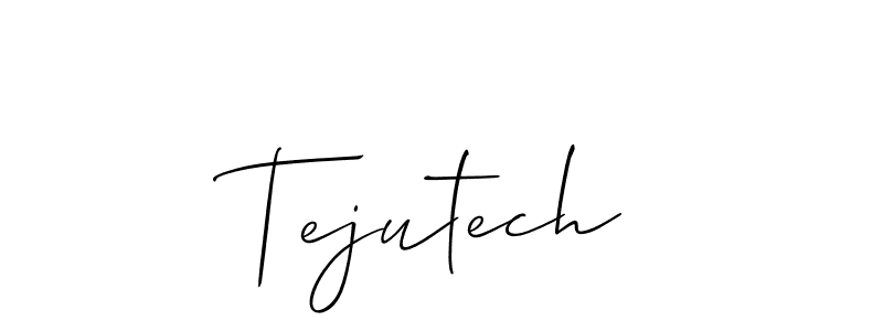 Create a beautiful signature design for name Tejutech. With this signature (Allison_Script) fonts, you can make a handwritten signature for free. Tejutech signature style 2 images and pictures png