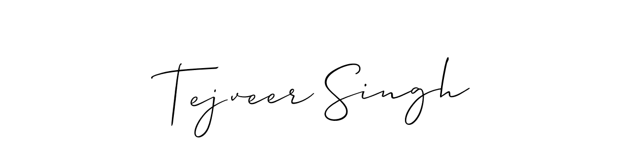 Design your own signature with our free online signature maker. With this signature software, you can create a handwritten (Allison_Script) signature for name Tejveer Singh. Tejveer Singh signature style 2 images and pictures png