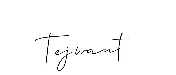 How to make Tejwant signature? Allison_Script is a professional autograph style. Create handwritten signature for Tejwant name. Tejwant signature style 2 images and pictures png