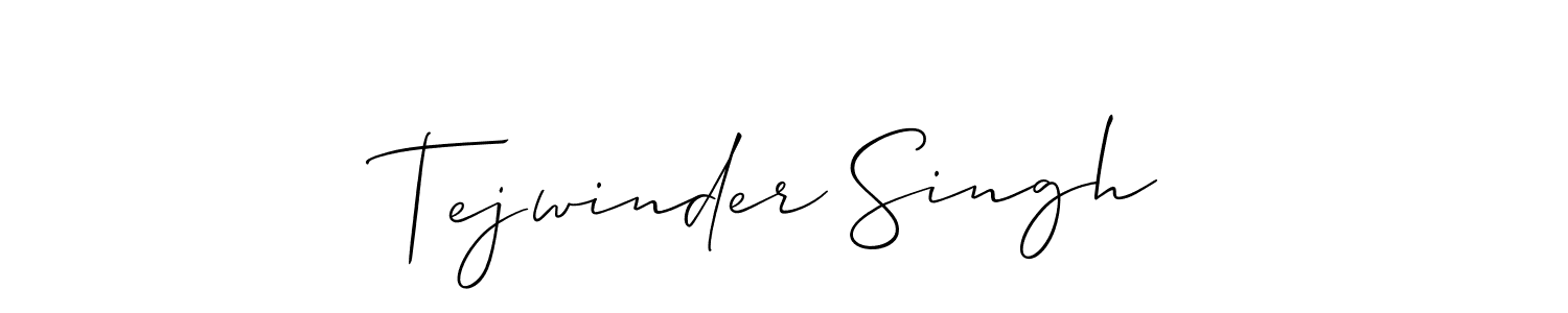 Also we have Tejwinder Singh name is the best signature style. Create professional handwritten signature collection using Allison_Script autograph style. Tejwinder Singh signature style 2 images and pictures png