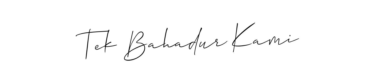 See photos of Tek Bahadur Kami official signature by Spectra . Check more albums & portfolios. Read reviews & check more about Allison_Script font. Tek Bahadur Kami signature style 2 images and pictures png